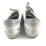 White SUPERSTAR Gold Glitter Star Leather Sneakers / GOLDEN GOOSE - Size 41