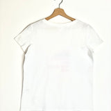 White T-shirt with Shuffled Brand Names / BEL AIR - Size 2