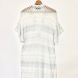 White Tunic Lame Viscose with Raschel Workmanship Cover-up / MISSONI MARE - Size 40