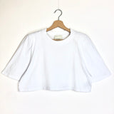 White ZAELY Cropped Padded T-shirt / ISABEL MARANT - Size XS