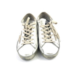 White/Gold SUPER STAR Nappa Leather Low-Top Sneakers / GOLDEN GOOSE - Size 36