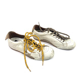 White/Gold TRUE-STAR Leather Low Top Sneakers / GOLDEN GOOSE - Size 37