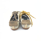 White/Gold TRUE-STAR Leather Low Top Sneakers / GOLDEN GOOSE - Size 37