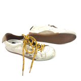 White/Gold TRUE-STAR Leather Low Top Sneakers / GOLDEN GOOSE - Size 37