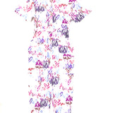 White/Multi ETUNDRA Linen-Blend Jumpsuit / ISABEL MARANT - Size 36