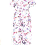 White/Multi ETUNDRA Linen-Blend Jumpsuit / ISABEL MARANT - Size 36