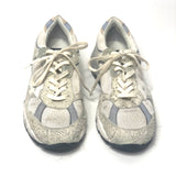 White/Silver Running Dad Suede and Net Sneakers - model DAD STAR / GOLDEN GOOSE - Size 38