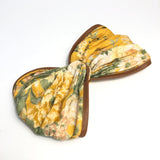 Yellow Floral Print Turban Headband / ZIMMERMANN