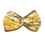 Yellow Floral Print Turban Headband / ZIMMERMANN