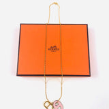 Yellow Gold Plated O'Maillon Pendant Necklace / HERMES