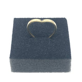 Yellow Gold Plated Single Heart Ring / CALIFORNIA LOVE