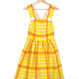 Yellow Plaid Knitted Mini Dress / MIU MIU - Size IT 40