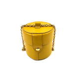 Yellow LE VANITY Leather Gold Chain Strap Crossbody Mini Bag / JACQUEMUS