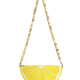 Yellow Lemon Beaded Bag / NEVER FULLY DRESSED
