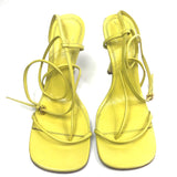 Yellow LINE Ankle Strap Leather Sandals / BOTTEGA VENETA - Size 38