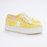 Yellow Low-top JANE Sneakers with Triomphe Patch / CELINE - Size 39