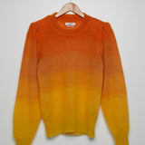 Yellow Ombre Mohair-blend Sweater with Shoulder Pads - model DENIZA / ISABEL MARANT ETOILE - Size 34