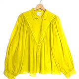 Yellow Oversized Cotton Long Sleeves Blouse / FORTE_FORTE - Size 1