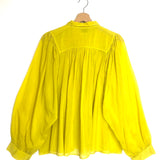 Yellow Oversized Cotton Long Sleeves Blouse / FORTE_FORTE - Size 1
