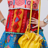 Yellow PROTEA Soft Leather Shoulder Bag / MANSUR GAVRIEL
