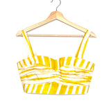 Yellow Striped Linen SICILY Bustier Top (beach) / BAMBAH