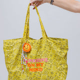 Yellow "SUNSHINE ON MY MIND" Bandana Tote Bag / CALIFORNIA LOVE