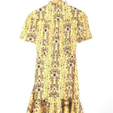 Yellow Suzette Floral-print Dress / SANDRO - Size 34