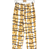 Yellow Tie Dye Linen Straight Pants / HOD PARIS - Size S