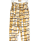 Yellow Tie Dye Linen Straight Pants / HOD PARIS - Size S