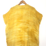 Yellow Tie-dyed Cotton Gauze Top / RAQUEL ALLEGRA - Size 0