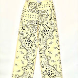 Yellow VANDA Gabardine Straight Cut Pants / MAYKA - Size XS Tall