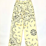 Yellow VANDA Gabardine Straight Cut Pants / MAYKA - Size XS Tall