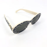 Zebra Print TRIOMPHE Oval Sunglasses / CELINE