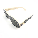 Zebra Print TRIOMPHE Oval Sunglasses / CELINE